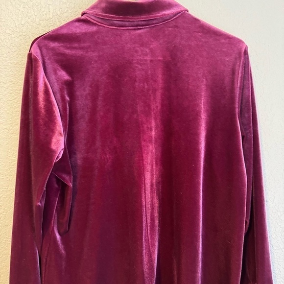 Soft Surroundings Velvet Boyfriend Tunic Shirt - Picture 6 of 9